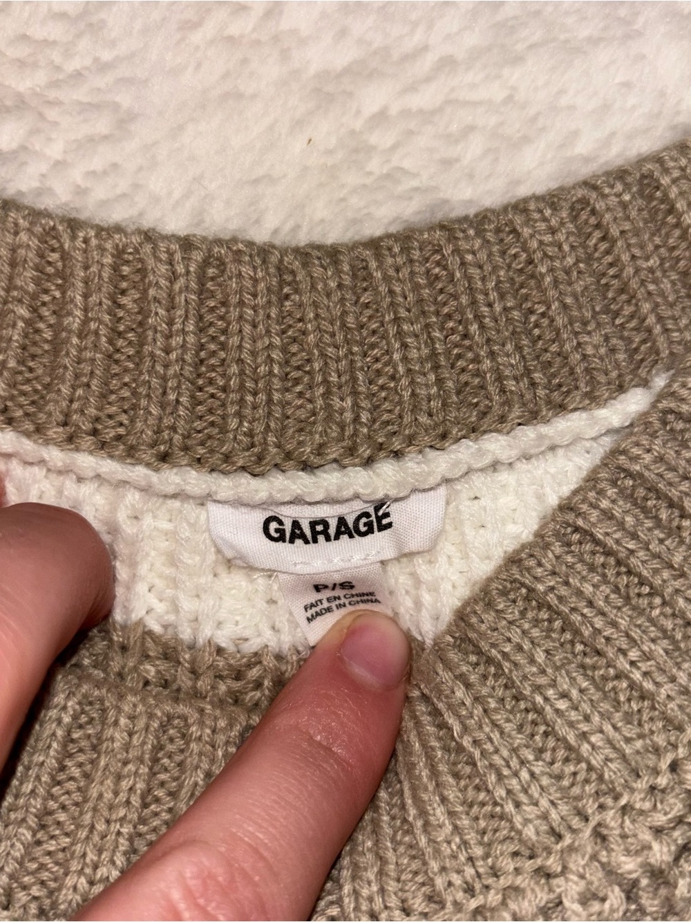 Garage Cropped Sweater - Picture 2 of 2